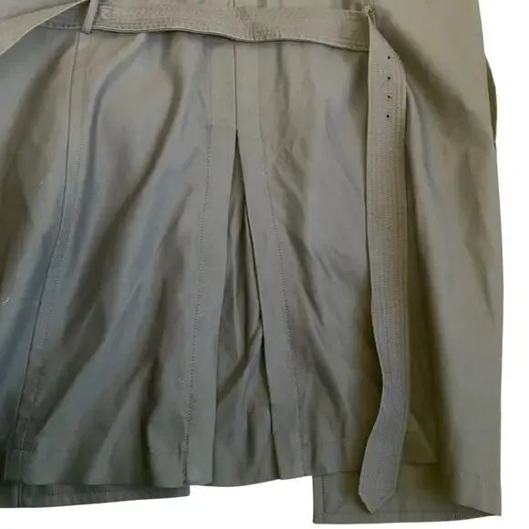 Banana Republic Mens Heritage Collection Navy Water Repellent Long Trench Coat - Picture 14 of 16